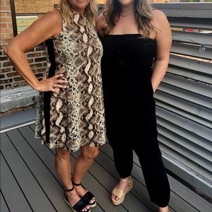 Aerie Black sleeveless jumpsuit